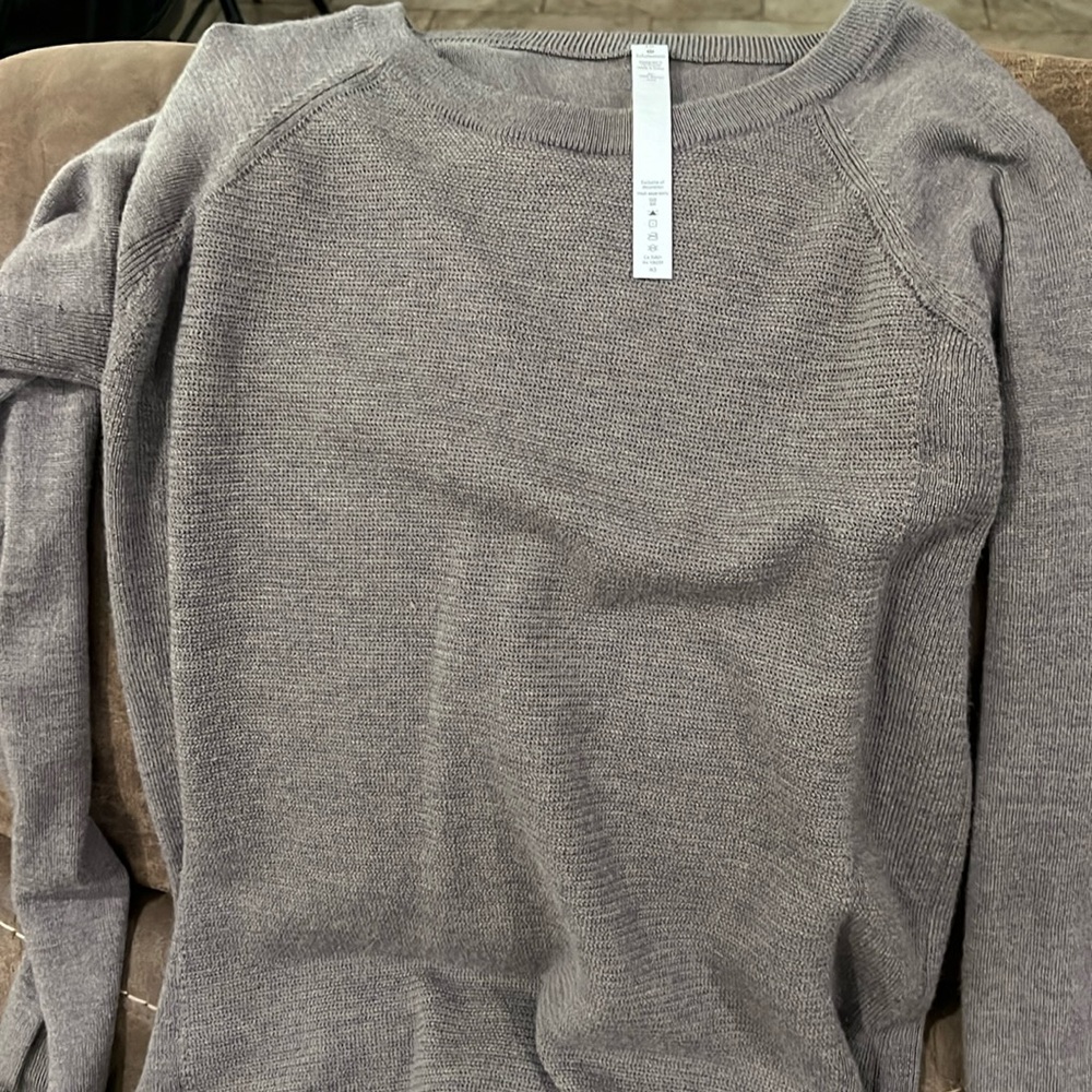 lululemon brand new grayish brown sweater.